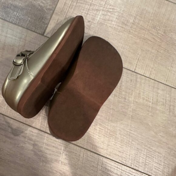 FELIX & FLORA GIRLS GOLD MARY JANE SHOES SIZE 11 - Picture 8 of 8